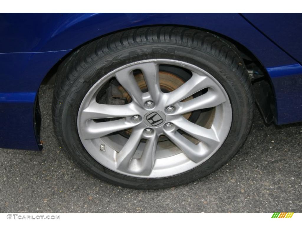 2008 Civic Si Sedan - Fiji Blue Pearl / Black photo #19