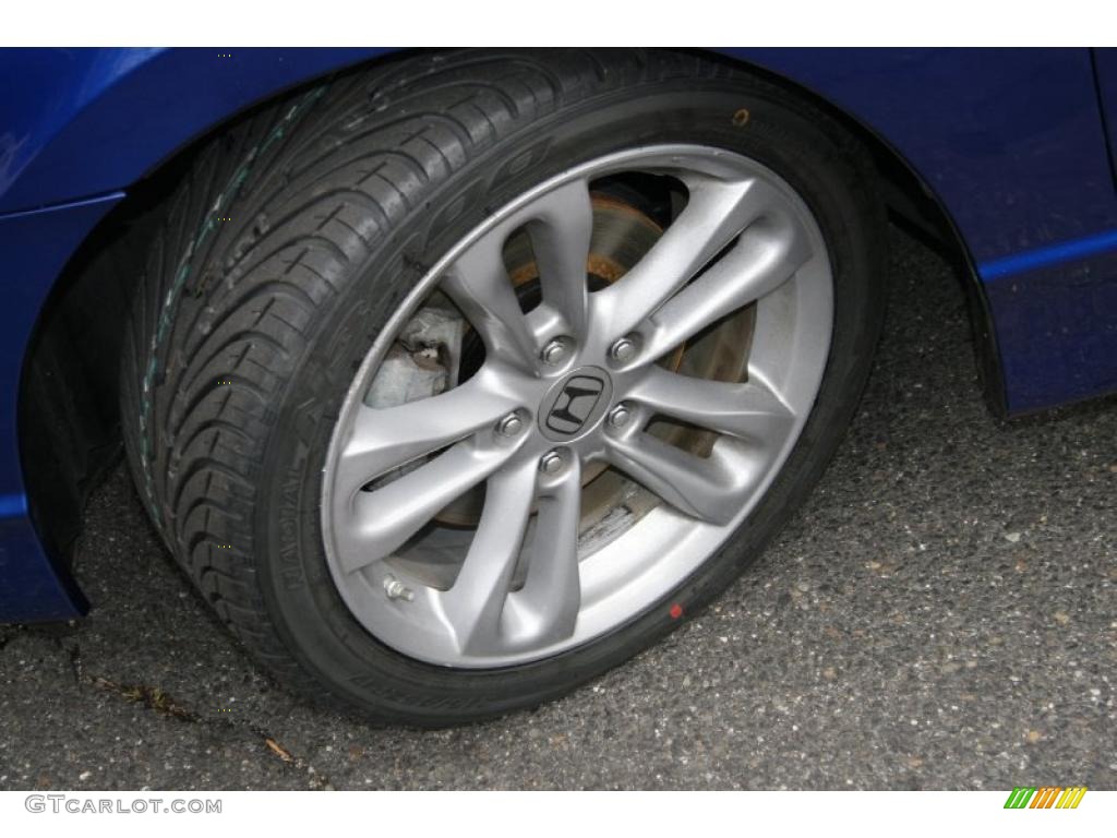 2008 Civic Si Sedan - Fiji Blue Pearl / Black photo #21