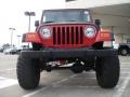 2004 Flame Red Jeep Wrangler Sport 4x4  photo #8