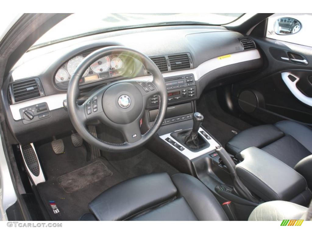 Black Interior 2005 BMW M3 Convertible Photo #40293939