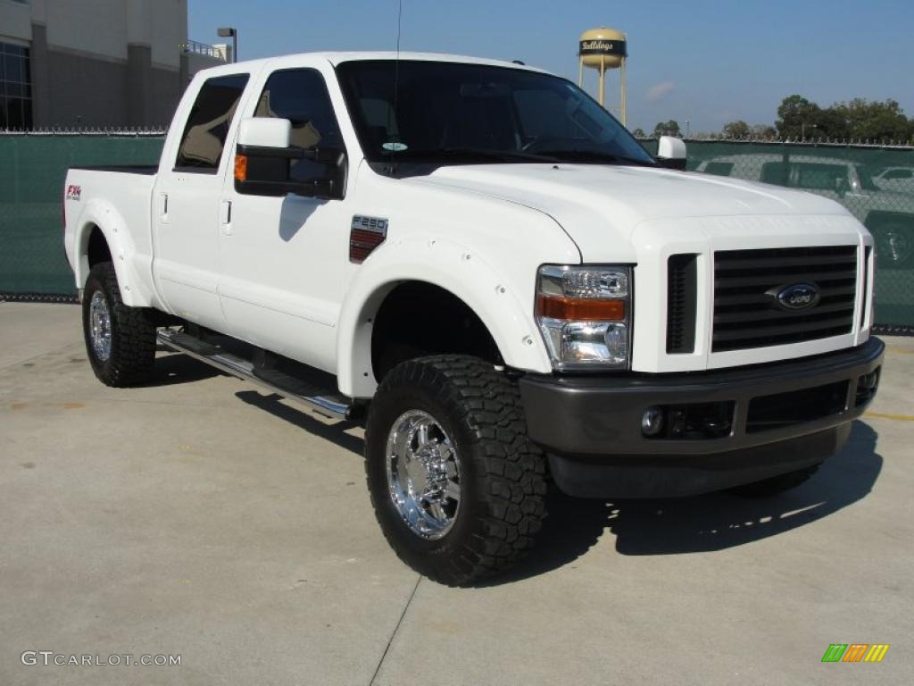 Oxford White 2009 Ford F250 Super Duty FX4 Crew Cab 4x4 Exterior Photo #40296151