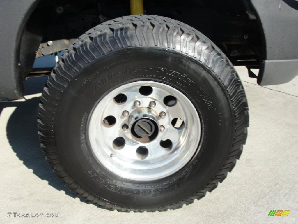 2000 F250 Super Duty XLT Crew Cab 4x4 - Silver Metallic / Medium Graphite photo #14