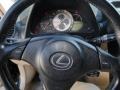 2003 Lexus IS Ivory Interior Steering Wheel Photo