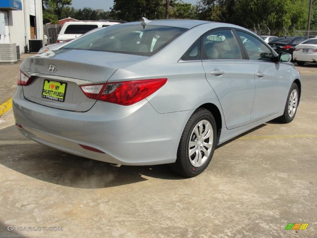 2011 Sonata GLS - Iridescent Silver Blue Metallic / Gray photo #3