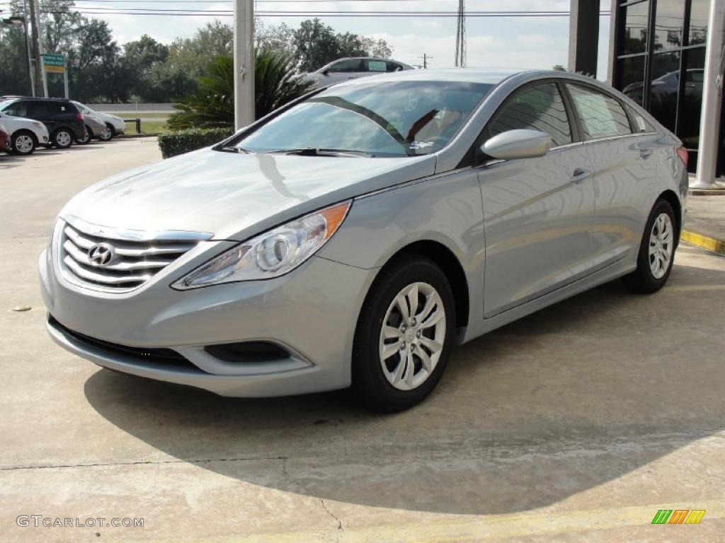 2011 Sonata GLS - Iridescent Silver Blue Metallic / Gray photo #7