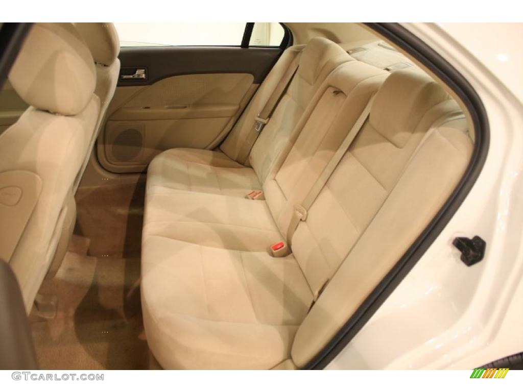 2008 Fusion SEL V6 - White Suede / Camel photo #18