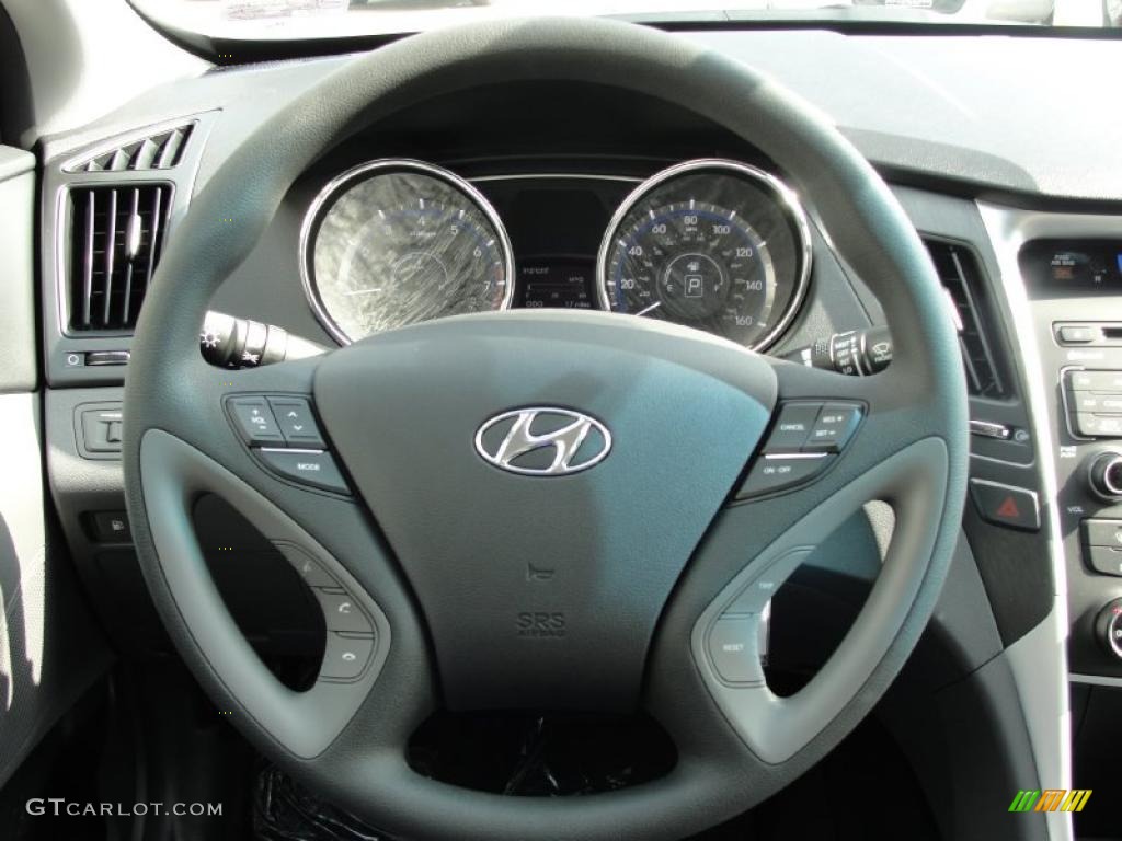 2011 Sonata GLS - Iridescent Silver Blue Metallic / Gray photo #30