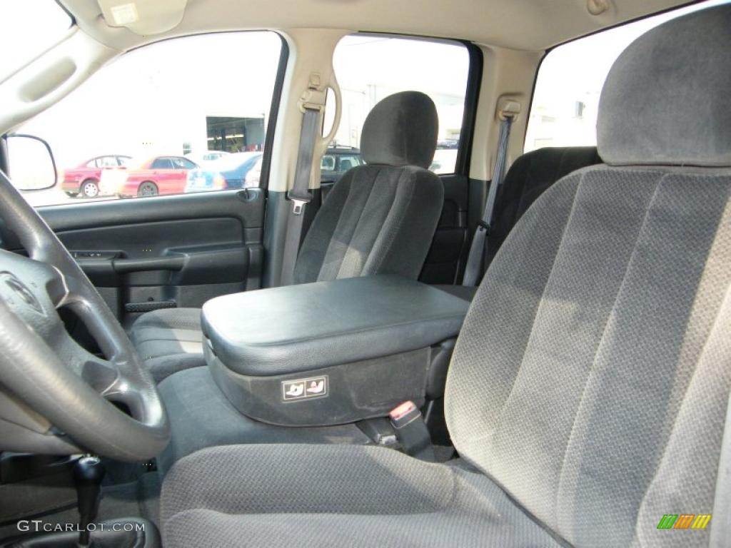 2003 Ram 1500 SLT Quad Cab 4x4 - Black / Dark Slate Gray photo #14