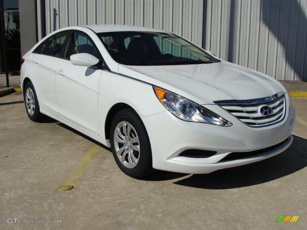 2011 Sonata GLS - Pearl White / Camel photo #1