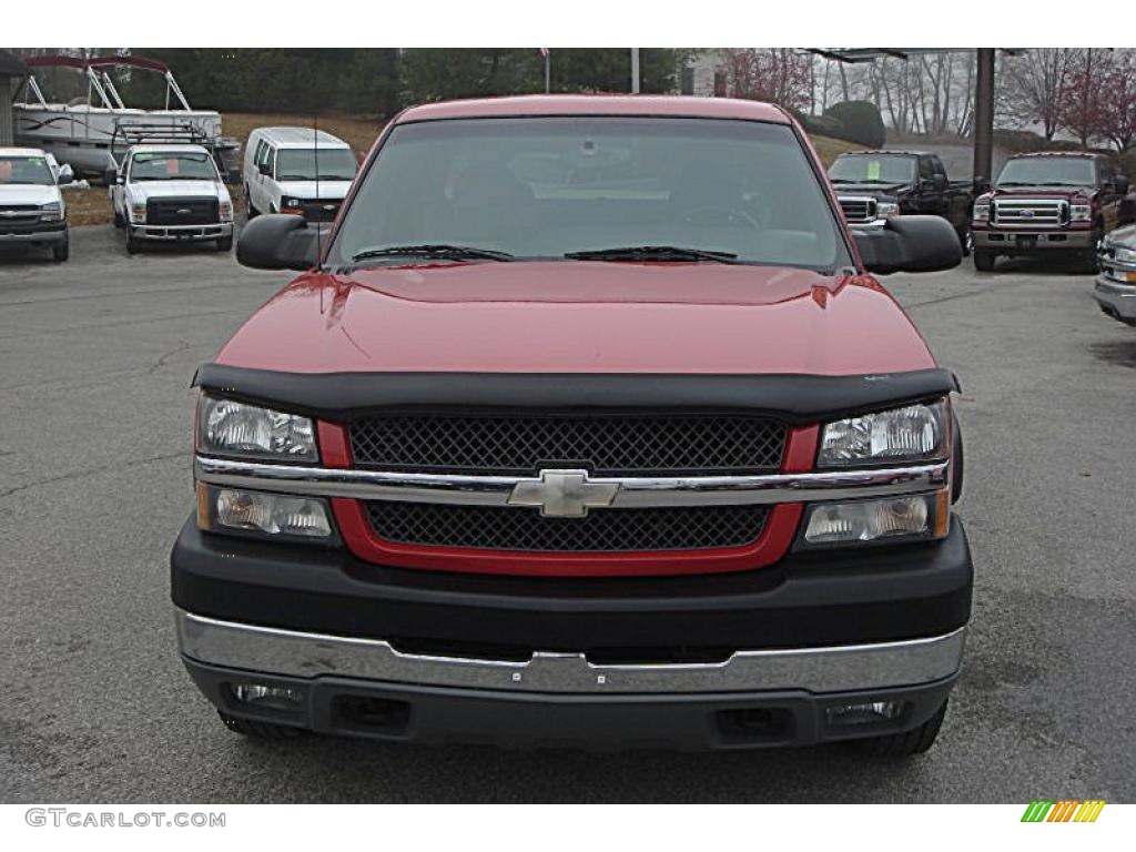 2003 Silverado 2500HD LS Extended Cab 4x4 - Victory Red / Dark Charcoal photo #16