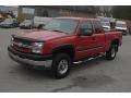 2003 Victory Red Chevrolet Silverado 2500HD LS Extended Cab 4x4  photo #17