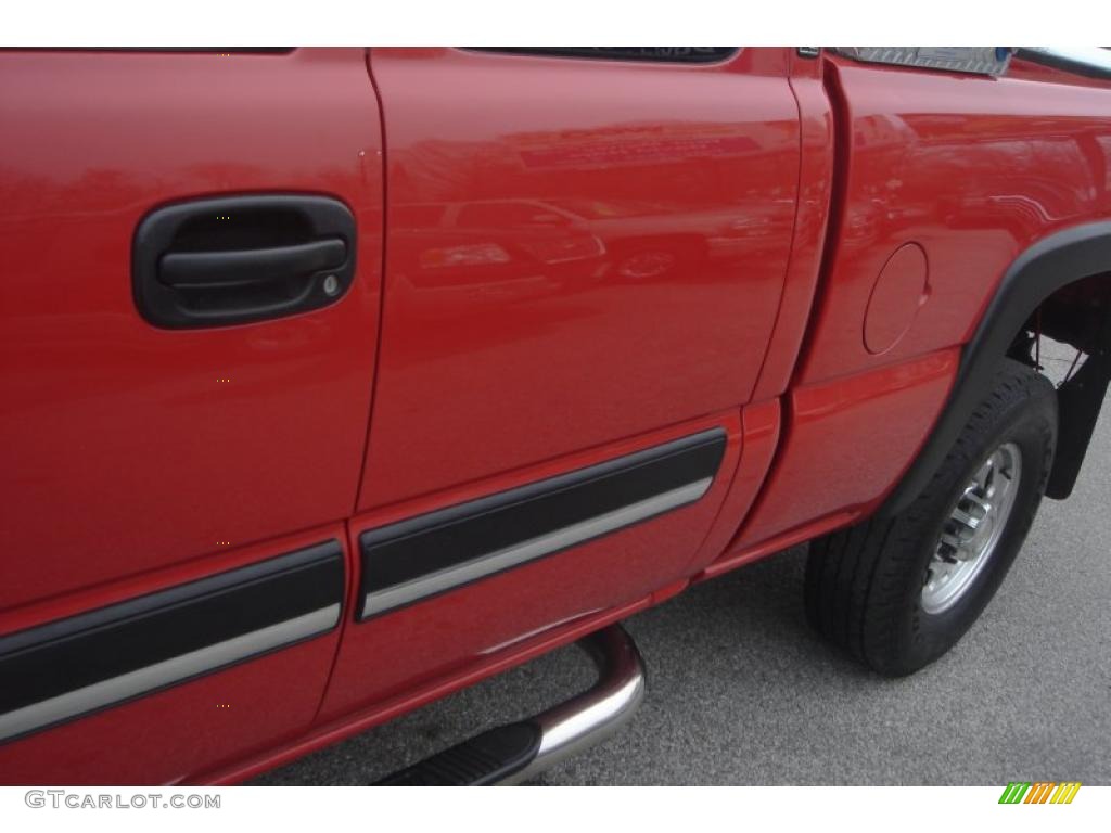 2003 Silverado 2500HD LS Extended Cab 4x4 - Victory Red / Dark Charcoal photo #20