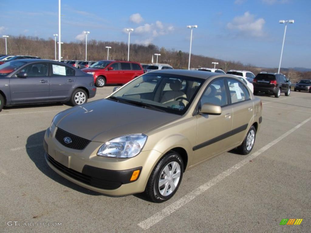 Cashmere Beige 2007 Kia Rio LX Sedan Exterior Photo #40310000