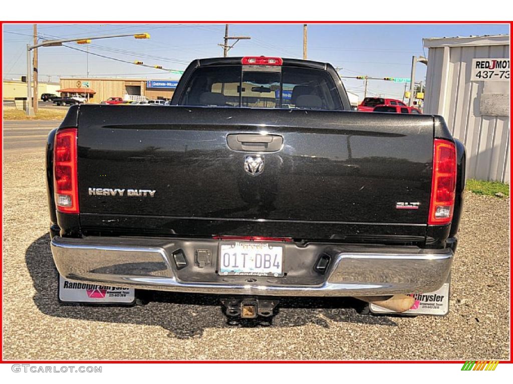 2006 Ram 3500 SLT Quad Cab Dually - Brilliant Black Crystal Pearl / Medium Slate Gray photo #6