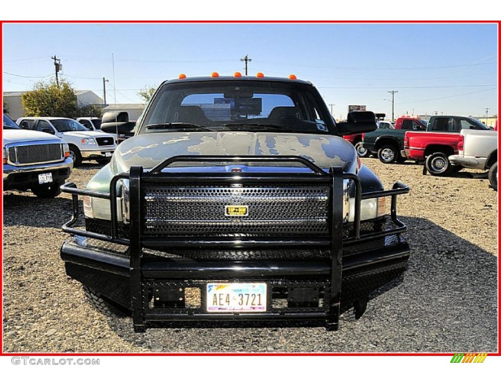 2001 Ram 3500 SLT Club Cab 4x4 Dually - Forest Green Pearl / Mist Gray photo #11
