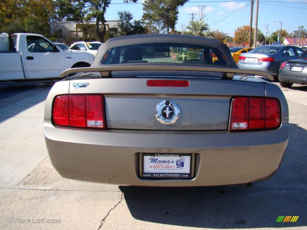 2005 Mustang V6 Deluxe Convertible - Mineral Grey Metallic / Dark Charcoal photo #7