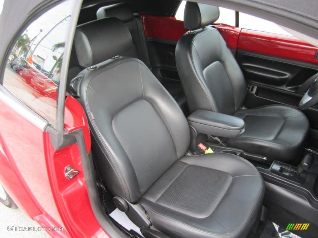 Black Interior 2008 Volkswagen New Beetle S Convertible Photo #40312844