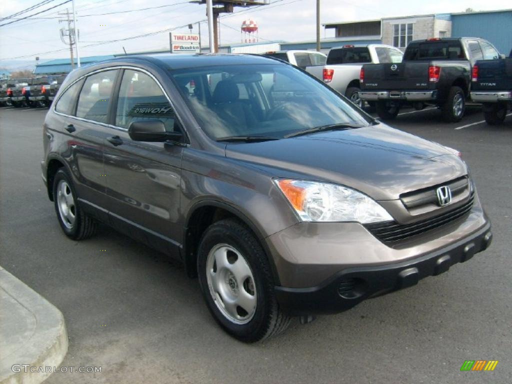 2009 CR-V LX 4WD - Urban Titanium Metallic / Black photo #11