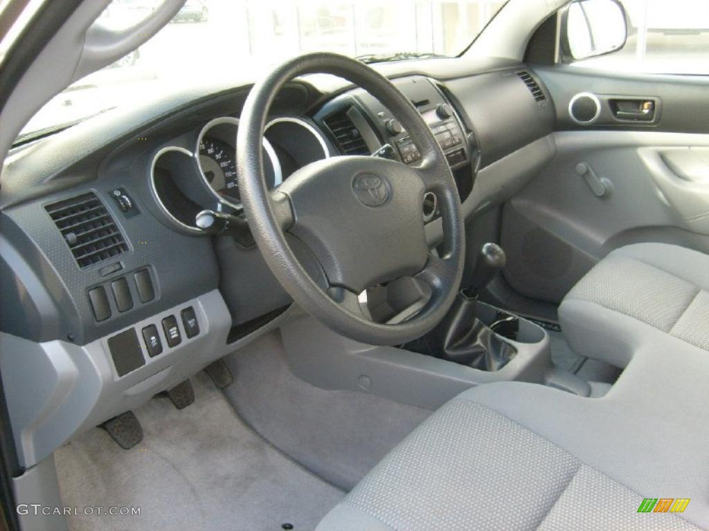 Graphite Gray Interior 2009 Toyota Tacoma Regular Cab 4x4 Photo #40313832