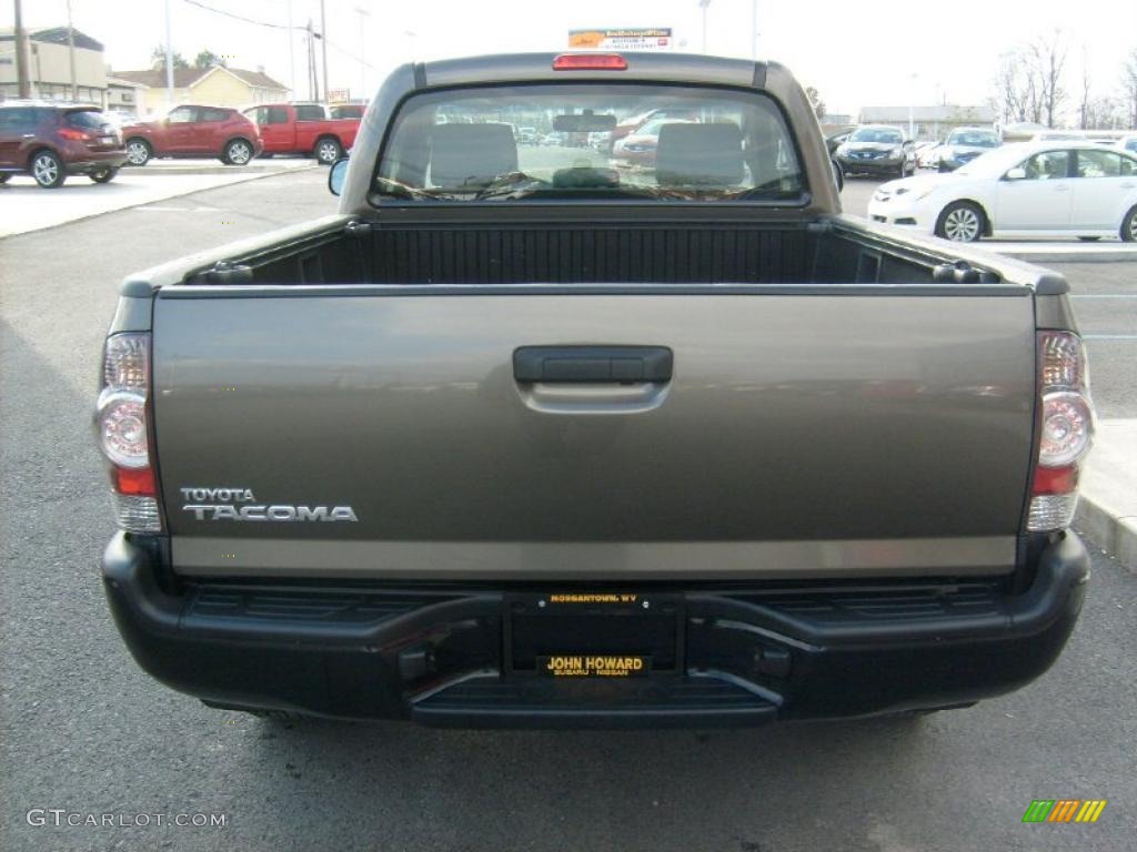2009 Tacoma Regular Cab 4x4 - Pyrite Brown Mica / Graphite Gray photo #8