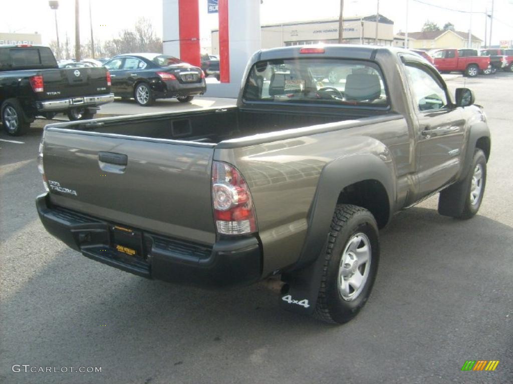 2009 Tacoma Regular Cab 4x4 - Pyrite Brown Mica / Graphite Gray photo #9