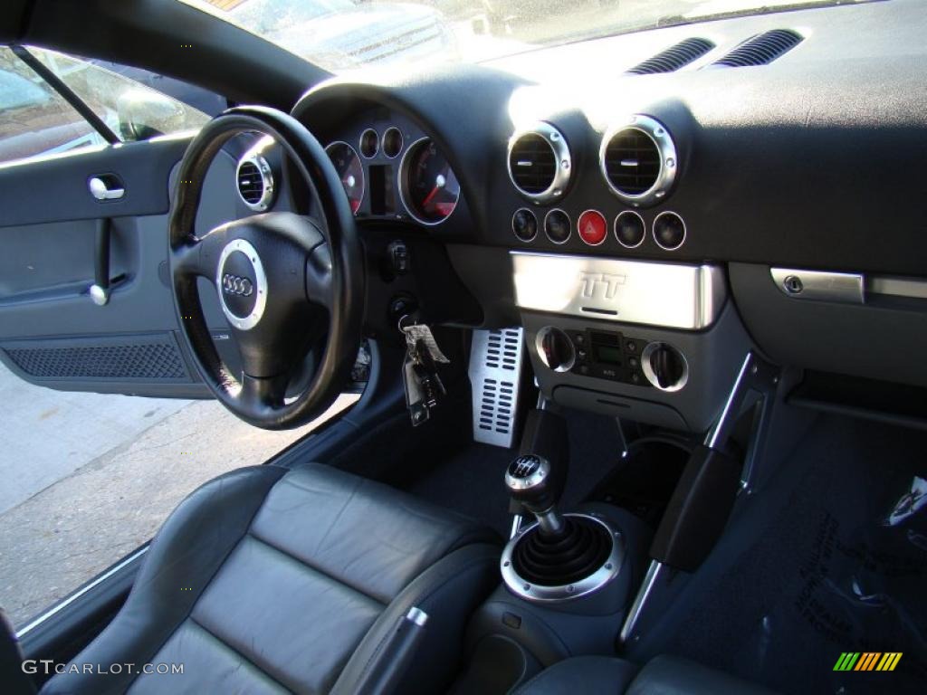 Charcoal Interior 2004 Audi TT 1.8T quattro Roadster Photo #40314940
