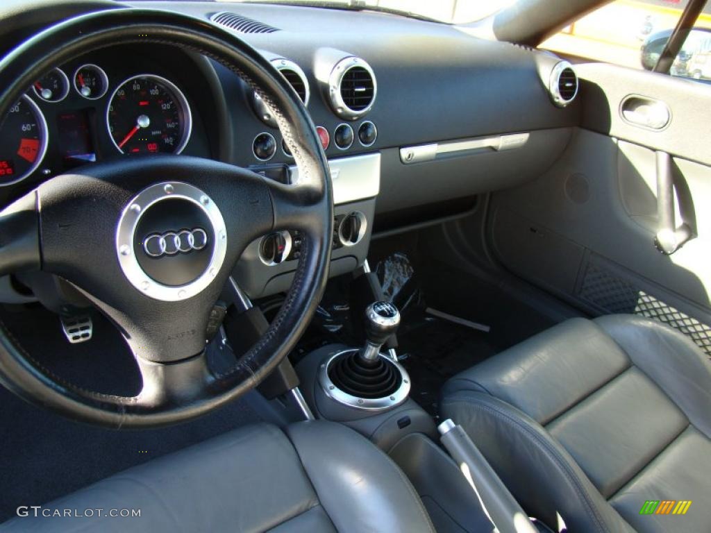 Charcoal Interior 2004 Audi TT 1.8T quattro Roadster Photo #40314956