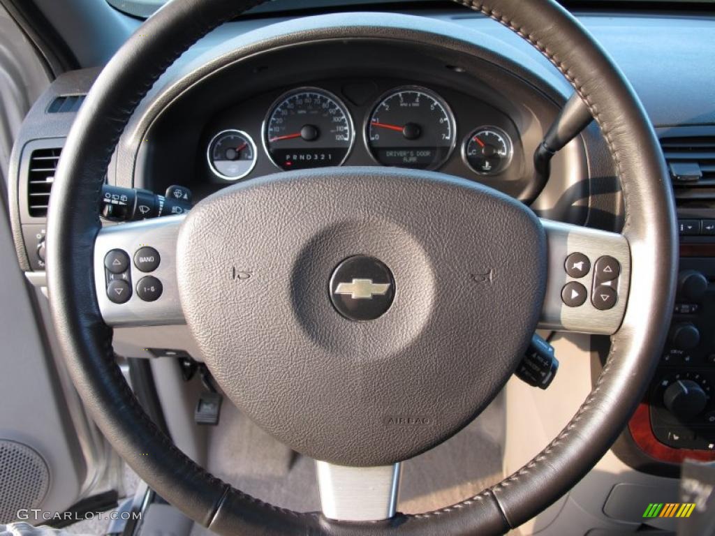 2006 Chevrolet Uplander LT AWD Medium Gray Steering Wheel Photo #40315152