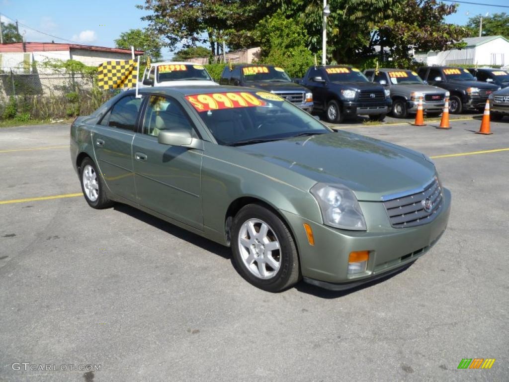 2004 CTS Sedan - Silver Green / Light Neutral photo #1