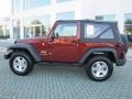 2009 Red Rock Crystal Pearl Coat Jeep Wrangler X 4x4  photo #2