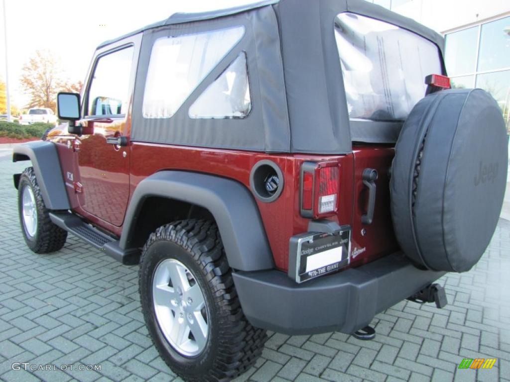 Red Rock Crystal Pearl Coat 2009 Jeep Wrangler X 4x4 Exterior Photo #40320520