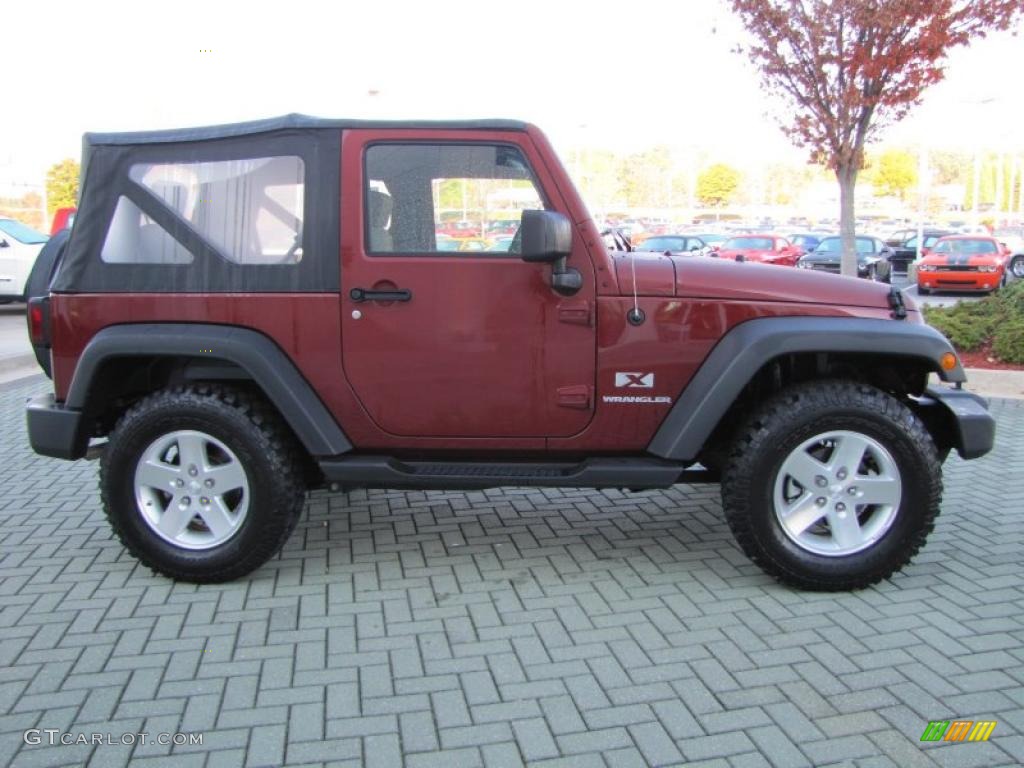 2009 Wrangler X 4x4 - Red Rock Crystal Pearl Coat / Dark Khaki/Medium Khaki photo #6