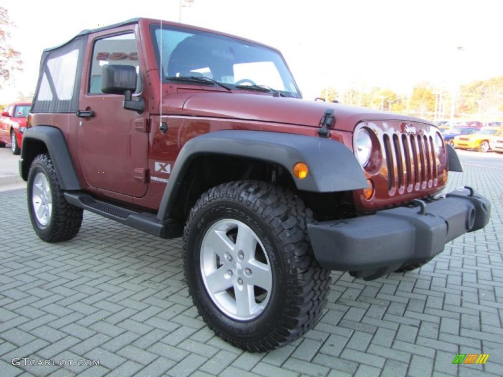Red Rock Crystal Pearl Coat 2009 Jeep Wrangler X 4x4 Exterior Photo #40320583