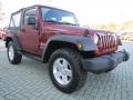 2009 Red Rock Crystal Pearl Coat Jeep Wrangler X 4x4  photo #7