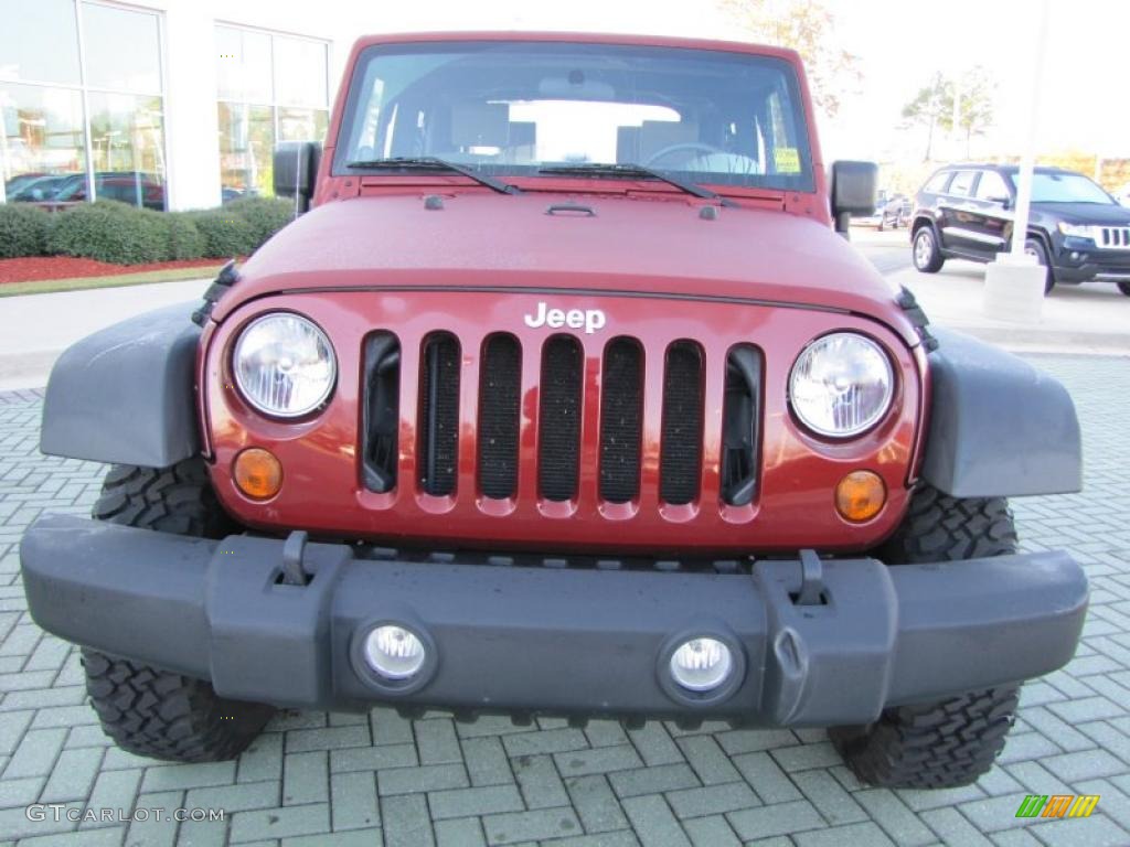 2009 Wrangler X 4x4 - Red Rock Crystal Pearl Coat / Dark Khaki/Medium Khaki photo #8