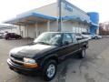 Black 1998 Chevrolet S10 LS Extended Cab 4x4