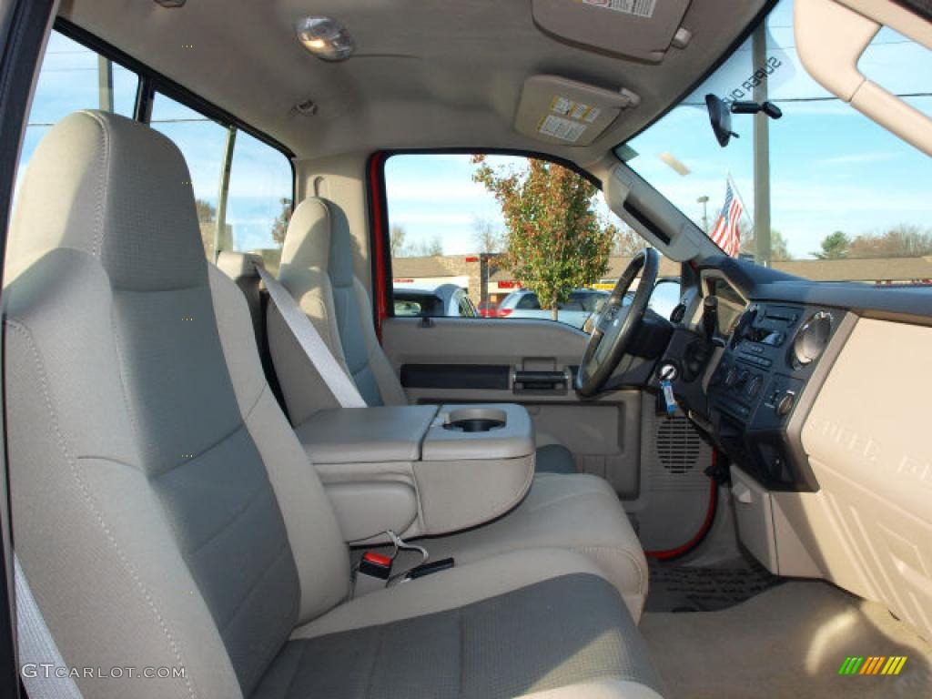 Medium Stone Interior 2008 Ford F250 Super Duty XLT Regular Cab 4x4 Photo #40321321