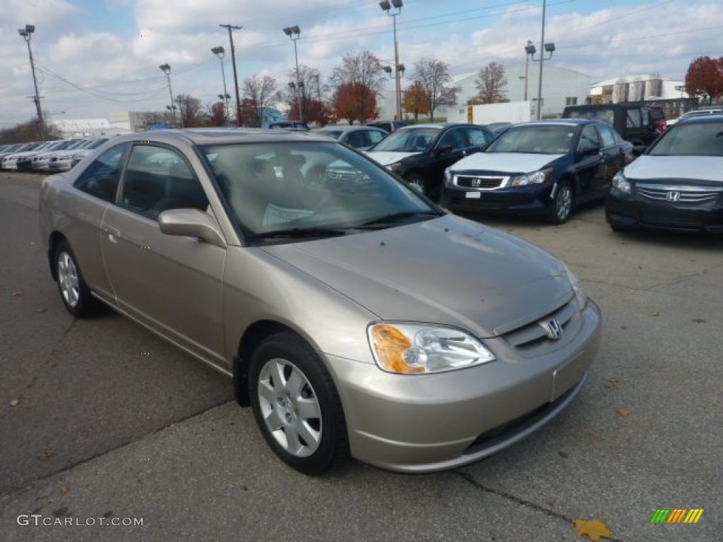 Shoreline Mist Metallic 2002 Honda Civic EX Coupe Exterior Photo #40321508