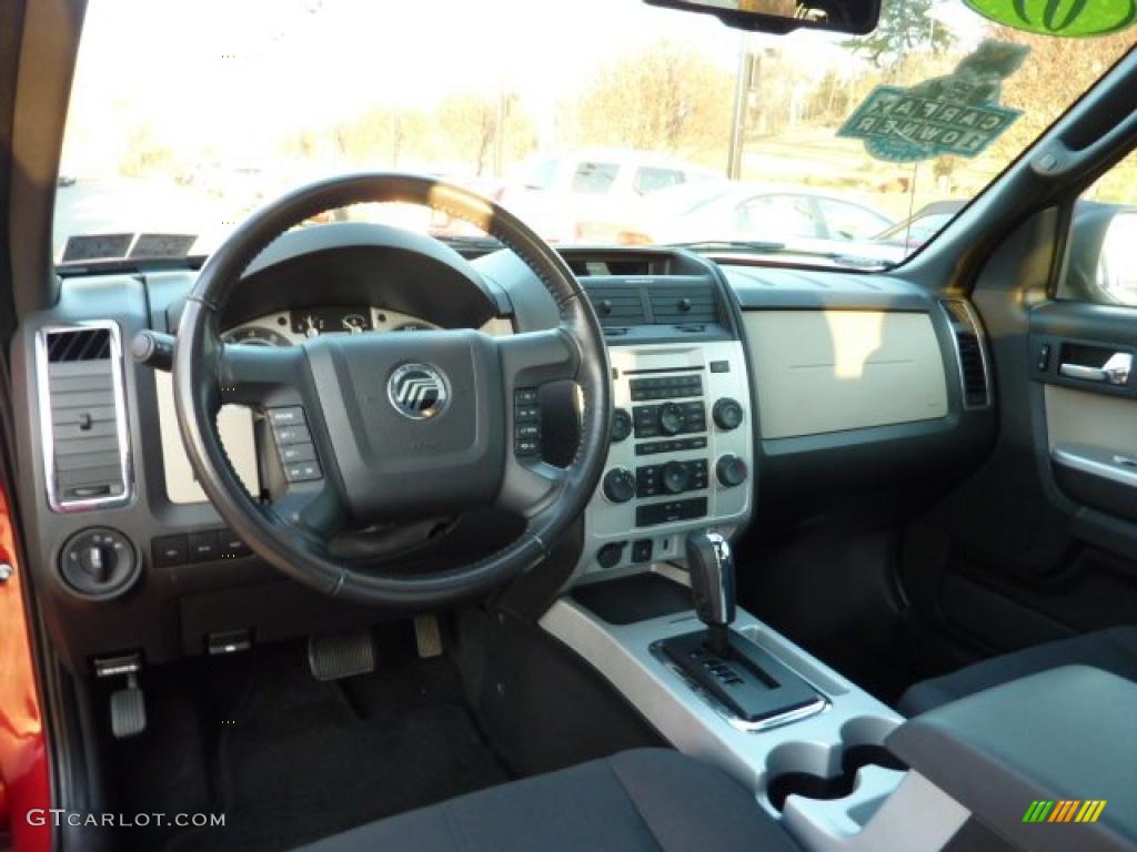 Black Interior 2009 Mercury Mariner V6 4WD Photo #40321568
