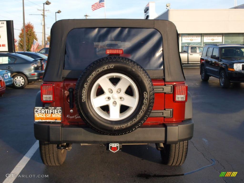 2009 Wrangler Unlimited X 4x4 - Red Rock Crystal Pearl / Dark Slate Gray/Medium Slate Gray photo #6