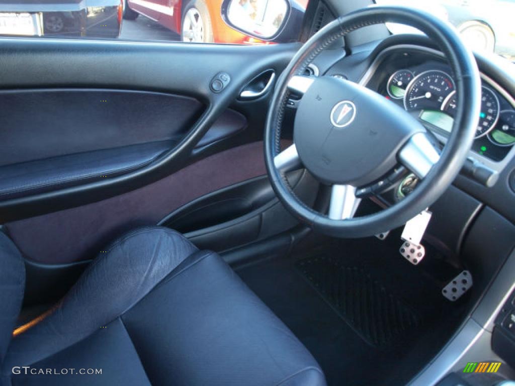 2004 Pontiac GTO Coupe Dark Purple Steering Wheel Photo #40322116