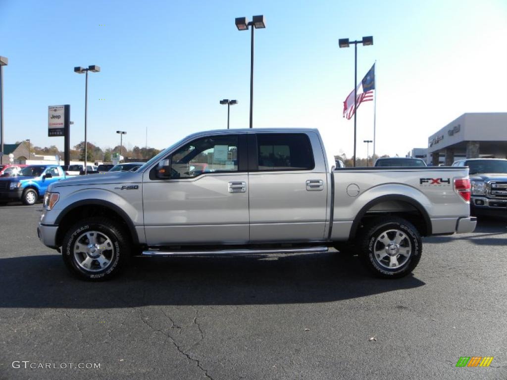 2010 F150 FX4 SuperCrew 4x4 - Ingot Silver Metallic / Black photo #5