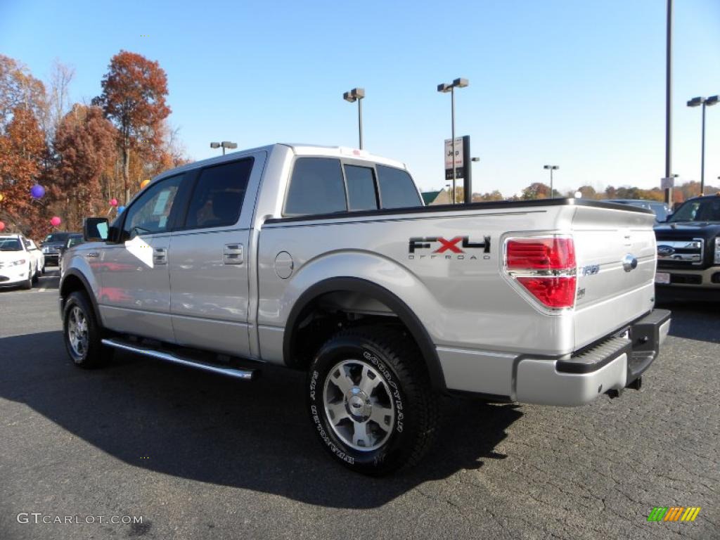 2010 F150 FX4 SuperCrew 4x4 - Ingot Silver Metallic / Black photo #32