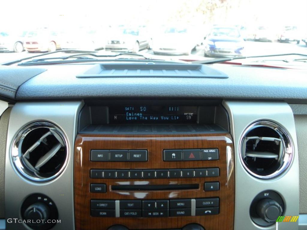 2010 F150 Lariat SuperCrew 4x4 - Red Candy Metallic / Tan photo #20