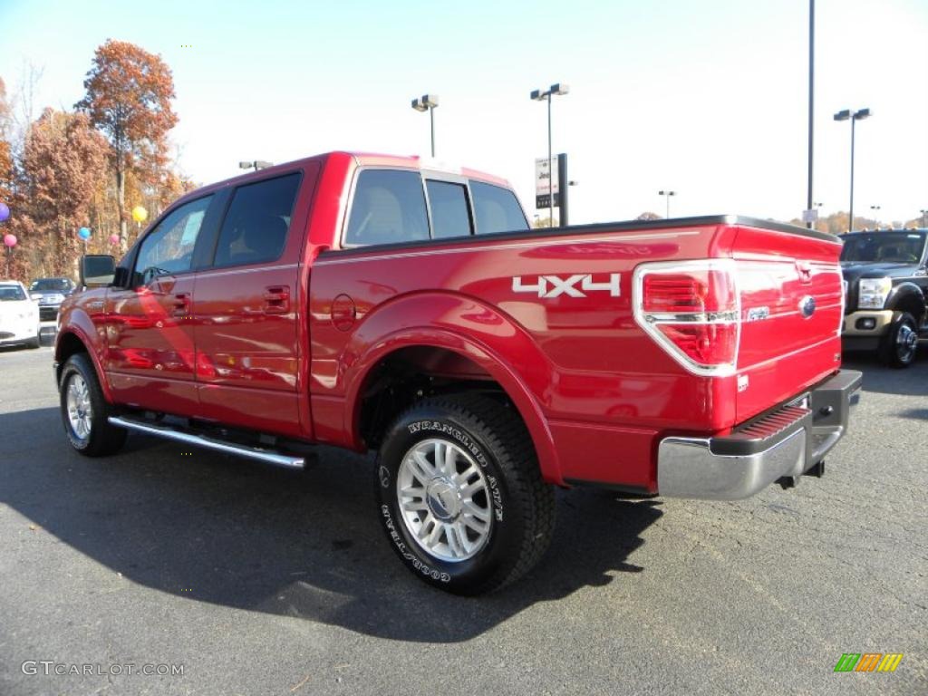 Red Candy Metallic 2010 Ford F150 Lariat SuperCrew 4x4 Exterior Photo #40323772