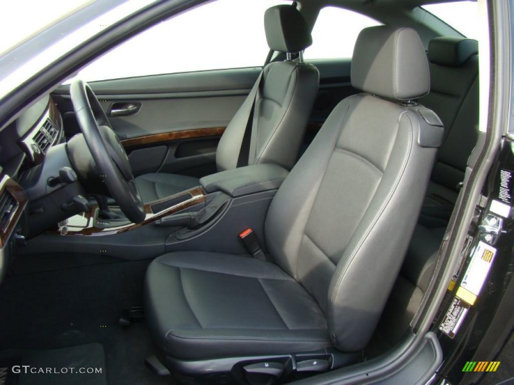 Black Interior 2008 BMW 3 Series 328xi Coupe Photo #40323848