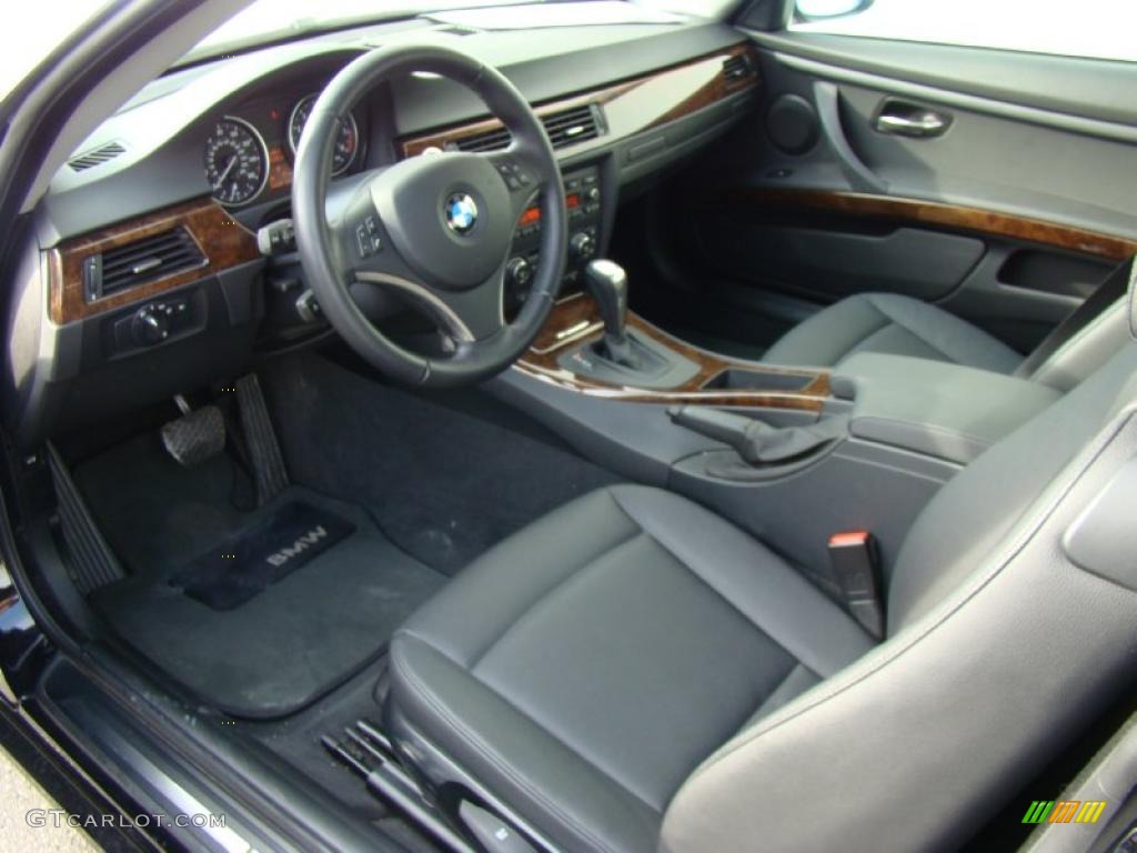 Black Interior 2008 BMW 3 Series 328xi Coupe Photo #40323876