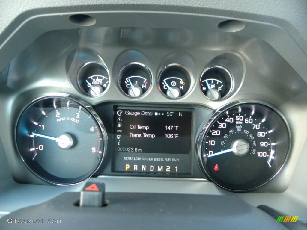 2011 Ford F250 Super Duty XLT Crew Cab 4x4 Gauges Photo #40325780
