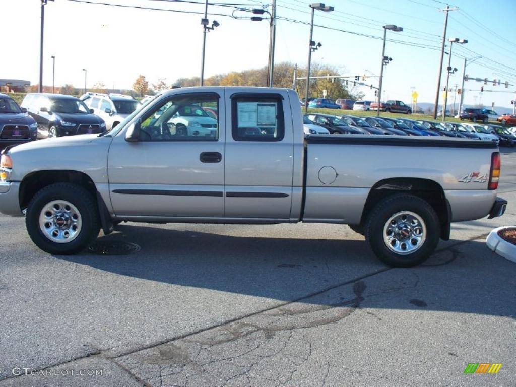 2006 Sierra 1500 SLE Extended Cab 4x4 - Silver Birch Metallic / Dark Pewter photo #2