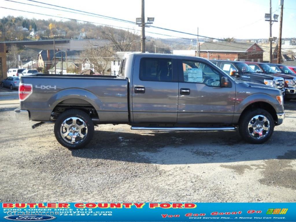 2010 F150 XLT SuperCrew 4x4 - Sterling Grey Metallic / Medium Stone photo #2